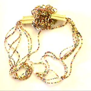 Artisan made, hand beaded choker: Kenyan market!